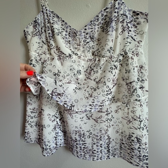 CAbi On The Clock Tiered Ruffle Cami Top Size S - Picture 4 of 11